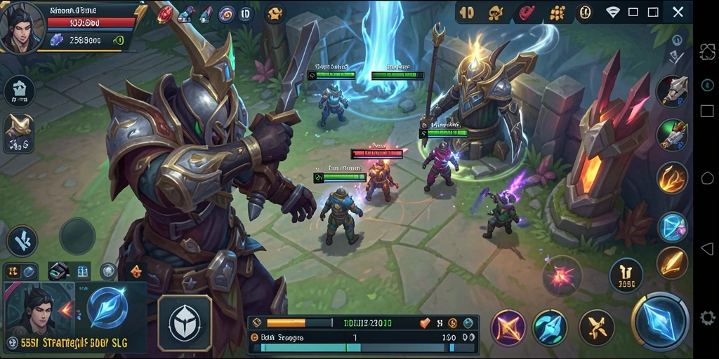 Tampilan gameplay seru dari game SLG 555F yang memukau.