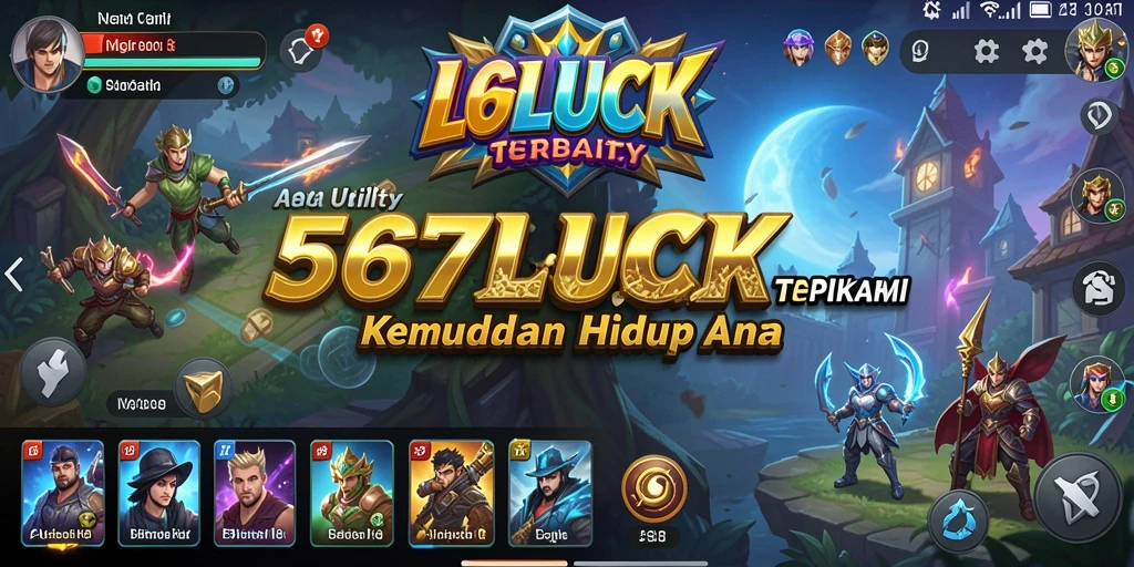 Tampilan antarmuka 567LUCK yang intuitif dan praktis.