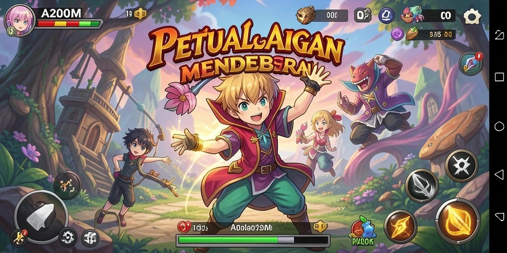 Tampilan menarik dari gameplay A200M yang penuh aksi.