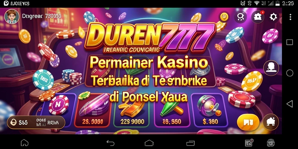 Tampilan gameplay seru dari DUREN777 yang menampilkan permainan Kasino.