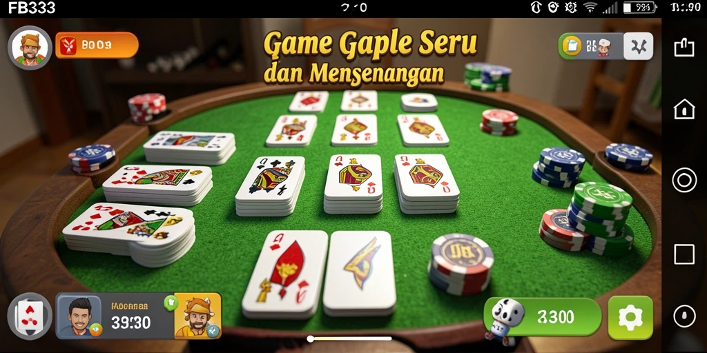 Tampilan menarik dengan gameplay Gaple yang seru dan interaktif.