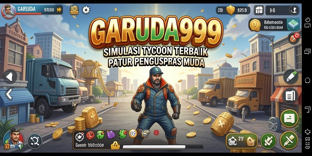 Tampilan gameplay menarik dari GARUDA999 dengan elemen Tycoon.