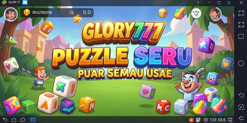 Tampilan menarik dari gameplay puzzle GLORY777 yang seru.