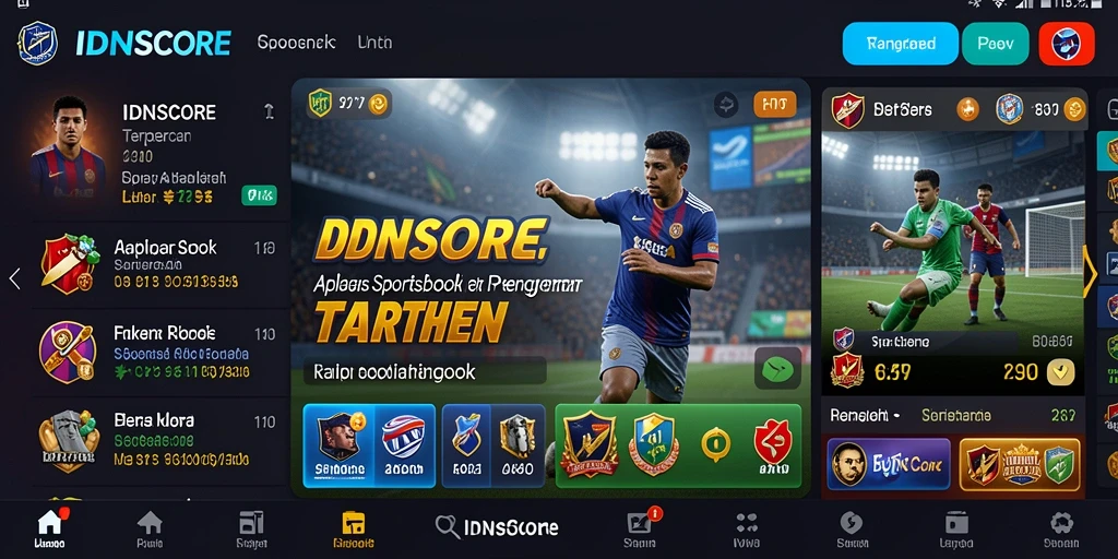 Tampilan menarik dari gameplay Sportsbook IDNSCORE.