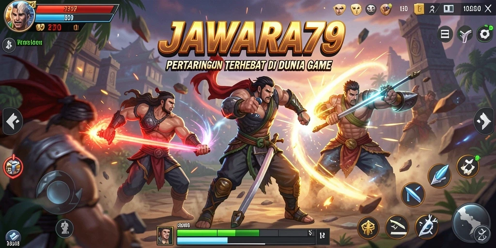 Tampilan gameplay menarik dari game Fighting JAWARA79.
