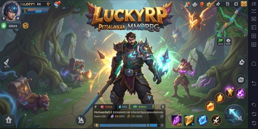 Tampilan gameplay LUCKYRP yang menampilkan karakter dan dunia yang menakjubkan.