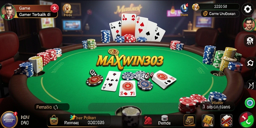Tangkapan layar dari gameplay menarik Poker di MAXWIN303.