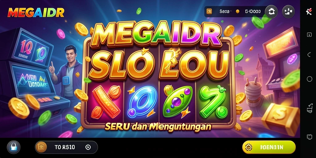 Tampilan menarik dari gameplay <strong>MEGAIDR</strong> yang penuh warna dan animasi.
