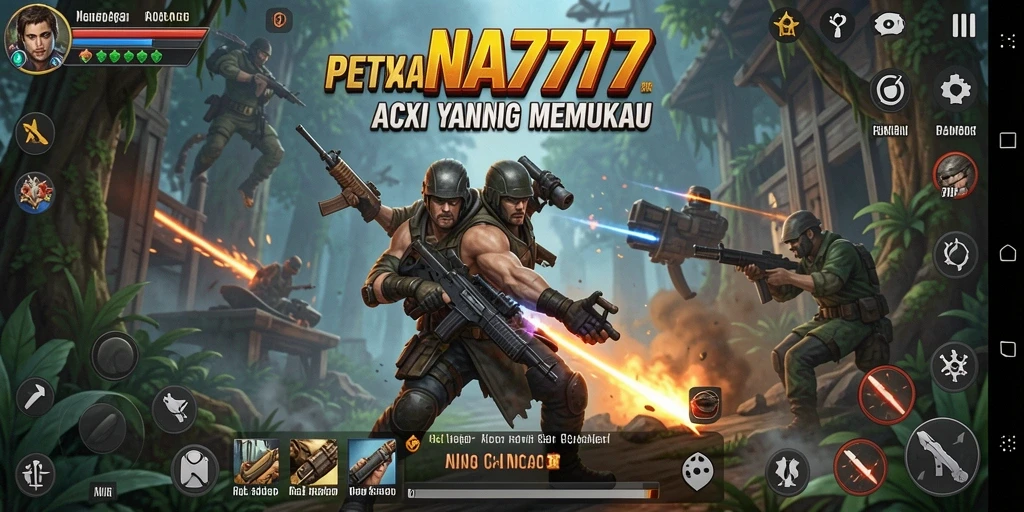 Tampilan gameplay mengesankan dari NA777 yang penuh aksi.