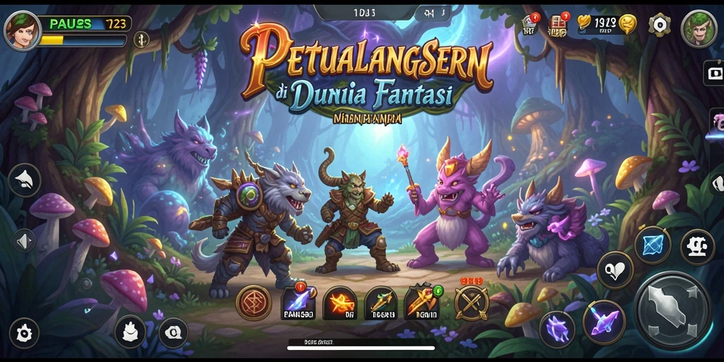 Gameplay seru dan menegangkan dalam petualangan dunia fantasi.
