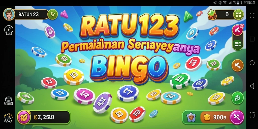 Tampilan gameplay seru di RATU123 dengan pemain yang bersaing dalam Bingo.
