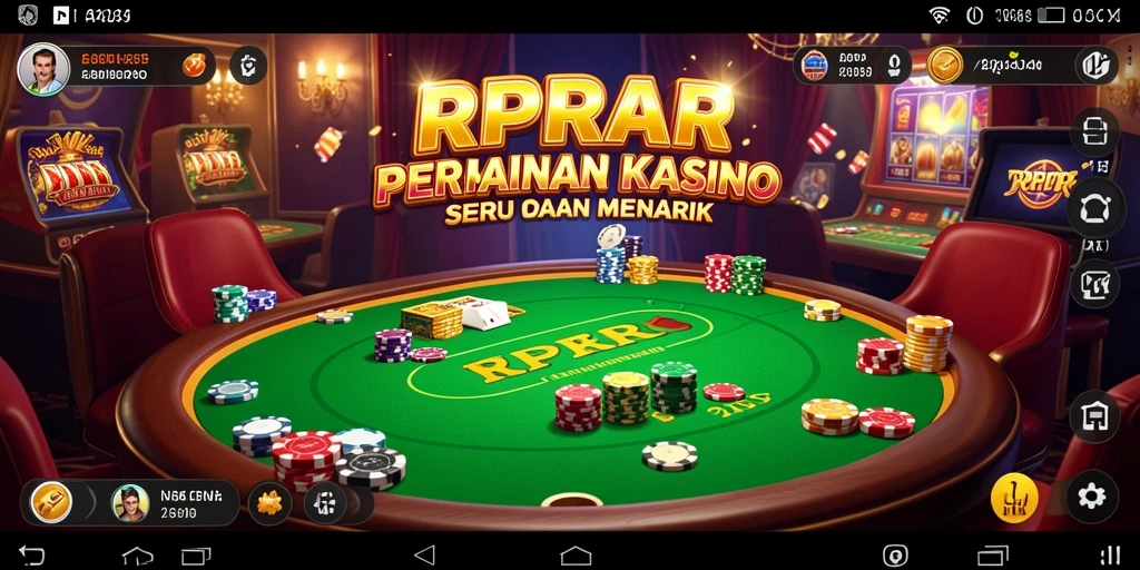 Screenshot RPRR menampilkan gameplay kasino yang mendebarkan.