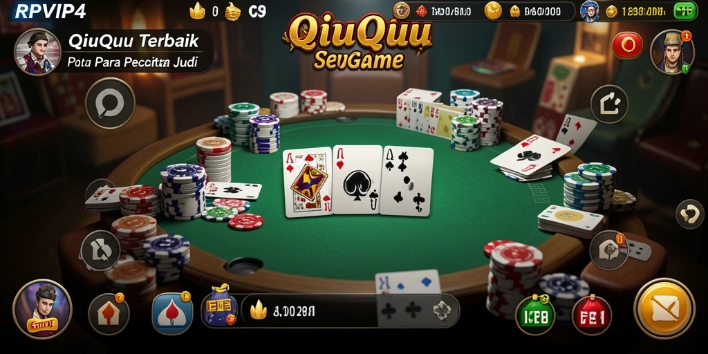 Tampilan gameplay QiuQiu yang menarik dan seru di RPVIP4.