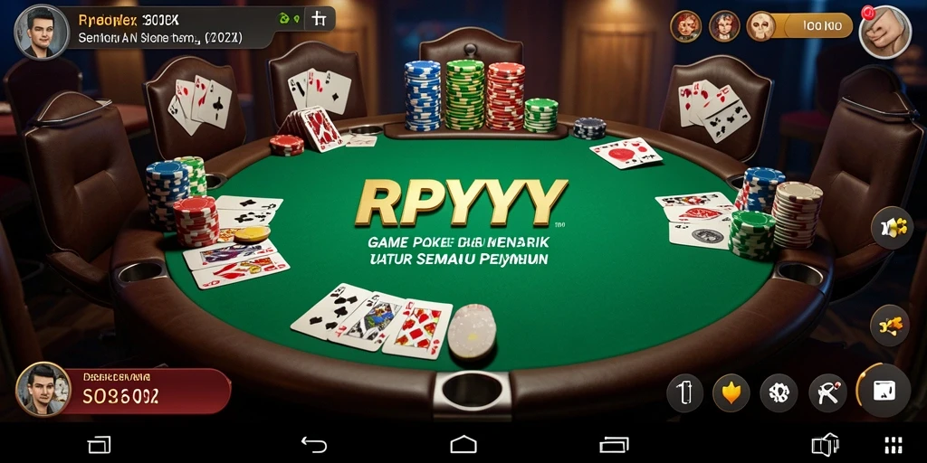 Tampilan permainan poker yang seru dan menantang di RPYYY.