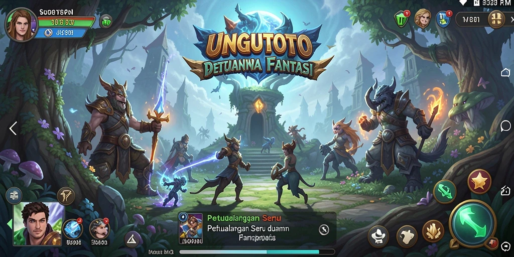 Tampilan gameplay UNGUTOTO yang memukau dan penuh aksi.