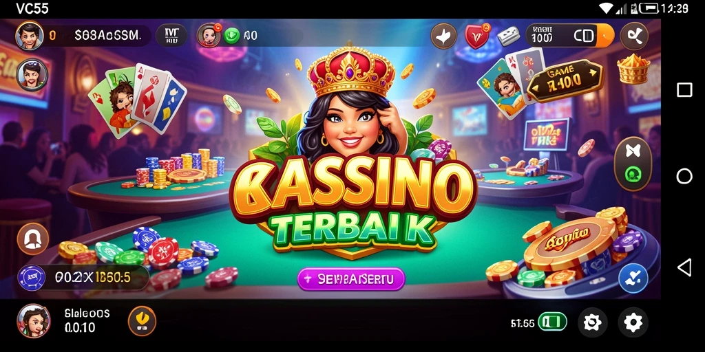 Tampilan menarik dari gameplay Kasino VC55 yang seru.