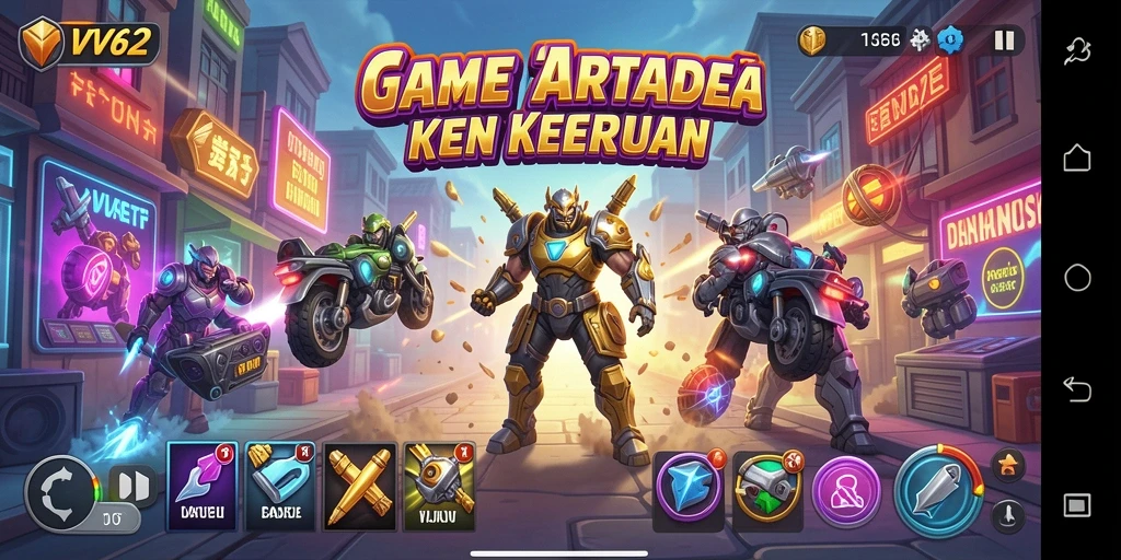 Screenshot yang menunjukkan gameplay seru di VV62.