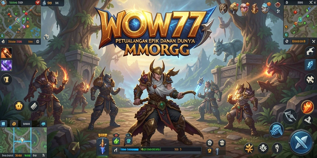 Tampilan gameplay WOW77 yang menakjubkan dalam dunia MMORPG.