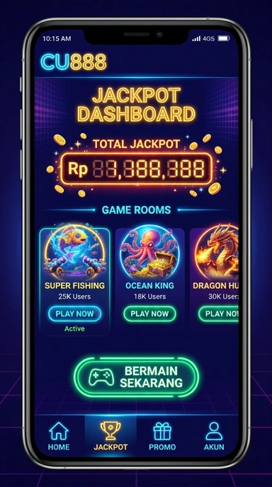 Gambar hasil unduhan aplikasi dari cu888 ke perangkat Android.
